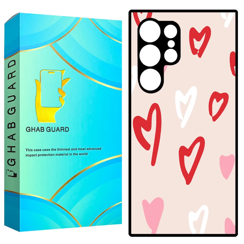 کاور قاب گارد طرح قلب مدل GCHPS23U مناسب برای گوشی موبایل سامسونگ Galaxy S23 Ultra 5G