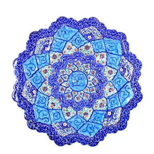 بشقاب مسی میناکاری شده کد MR 20 - 1 قطر 20 سانتی متر