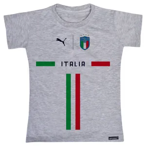 تی شرت آستین کوتاه دخترانه مدل Italy کد MH1394
