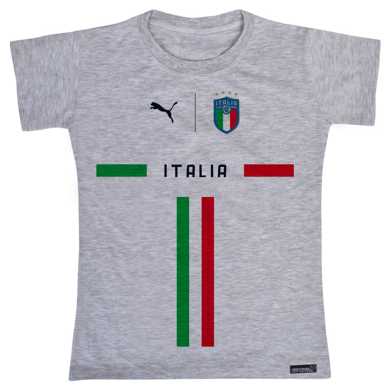 تی شرت آستین کوتاه دخترانه مدل Italy کد MH1394