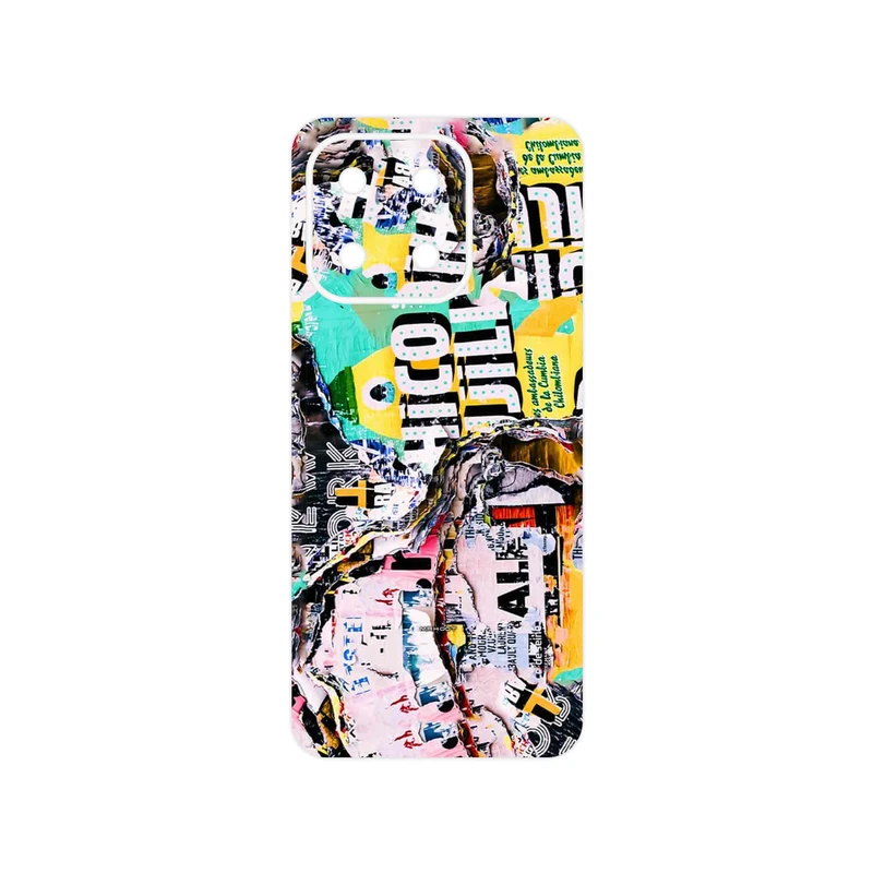 برچسب پوششی ماهوت مدل Collage of Teared Paper مناسب برای گوشی موبایل آنر X6b