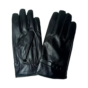 دستکش زنانه مدل چرم دکمه