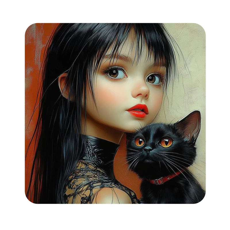 مگنت طرح گربه و دختر کد 2000227