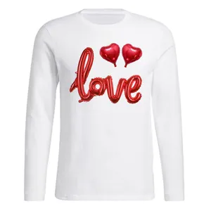 تی شرت آستین بلند زنانه مدل LOVE  کد 89 رنگ سفید