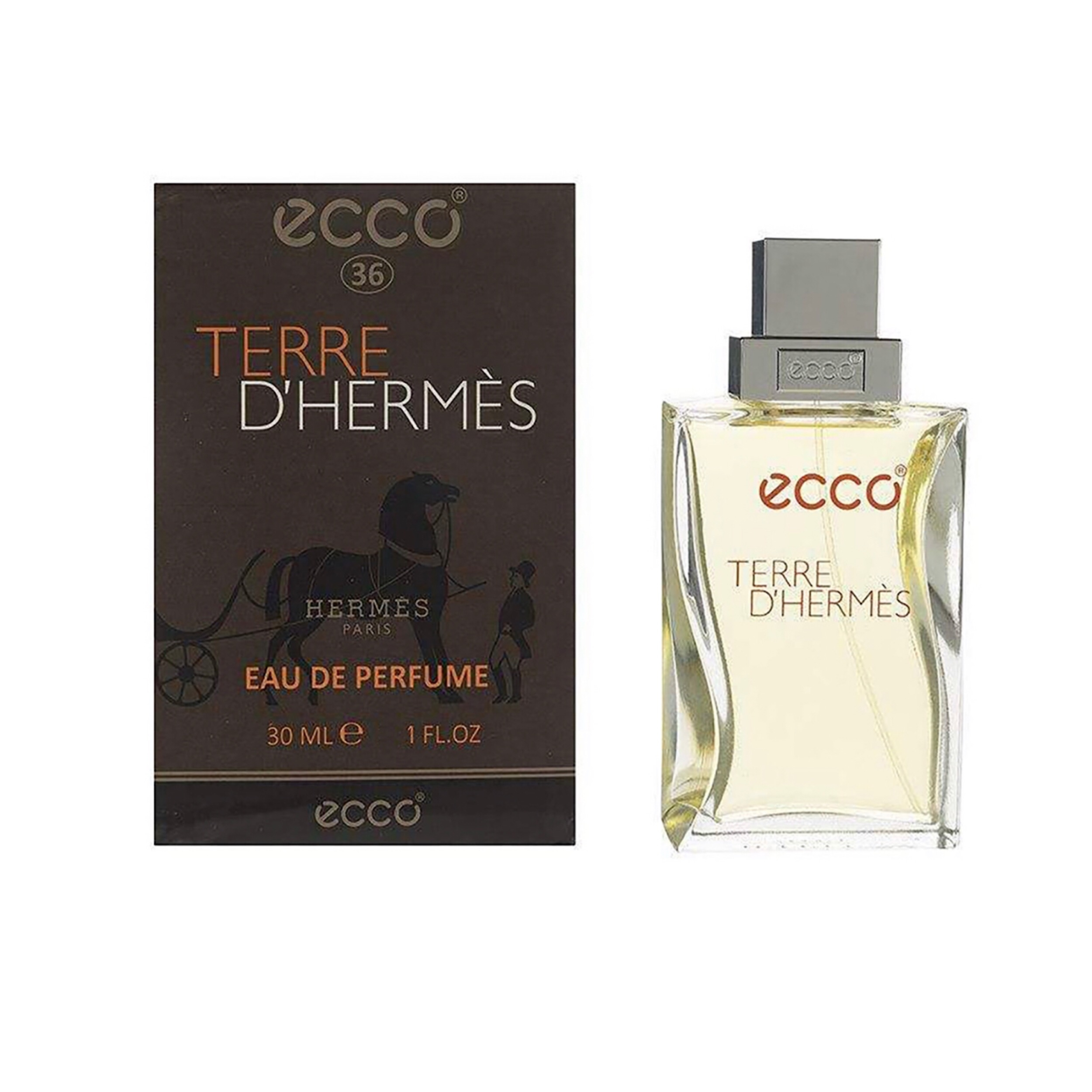عطرجیبی مردانه اکو مدل 36 Terre De Hermes حجم 30 میلی لیتر