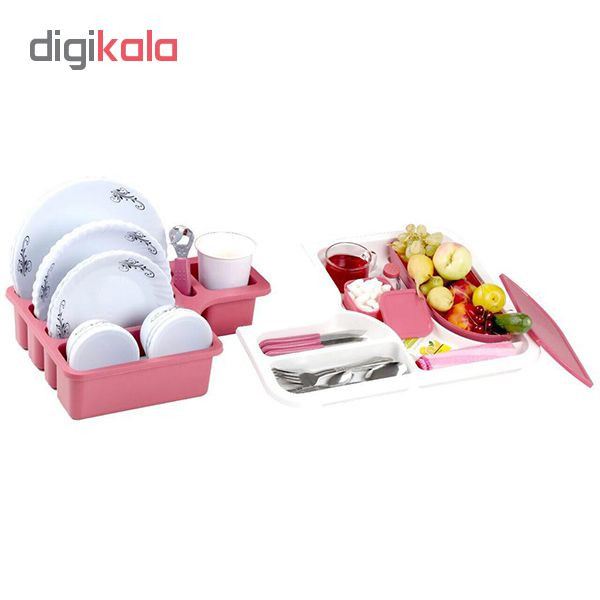 سبد پیک نیک ۷۰ پارچه پونا پلاست مدل p70