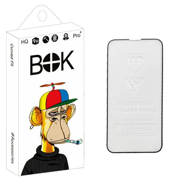 محافظ صفحه نمایش شیشه ای بوک مدل Full مناسب برای گوشی موبایل اپل iPhone 12 Mini