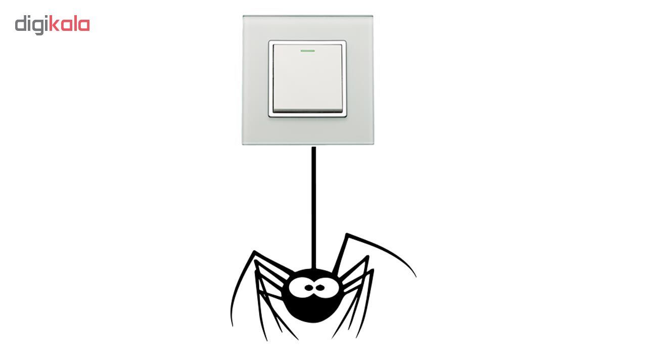 استیکر کلید و پریز طرح عنکبوت کد 120
