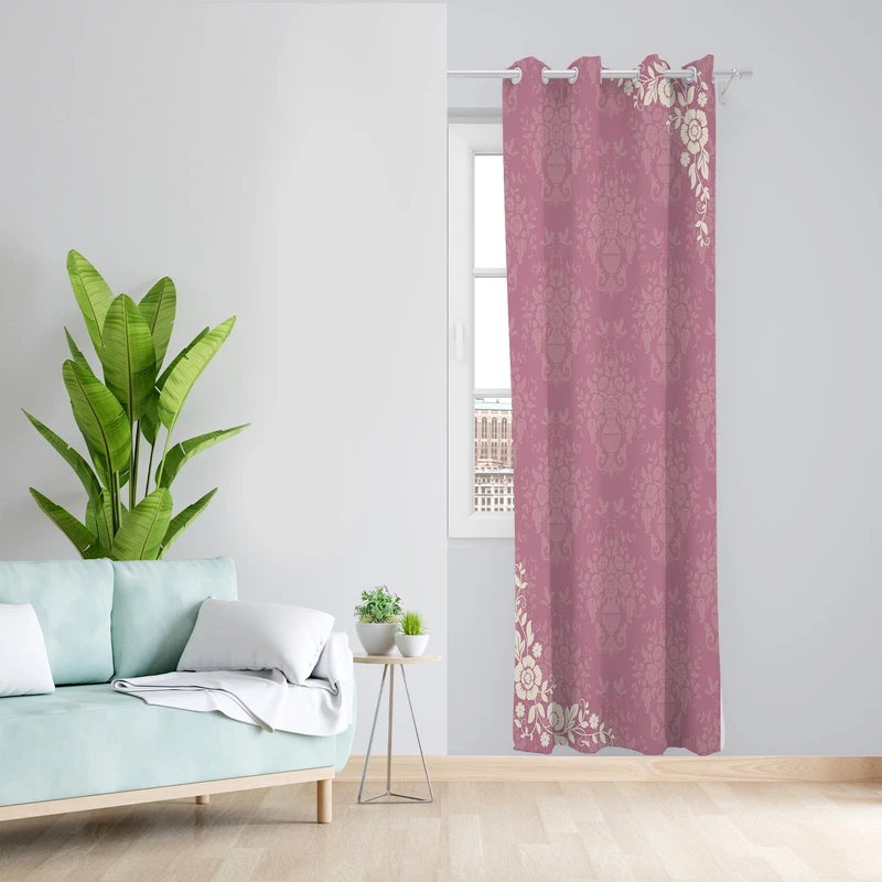 پرده مدل مخمل پانچی کد 1075a سایز 140x200 سانتی متر