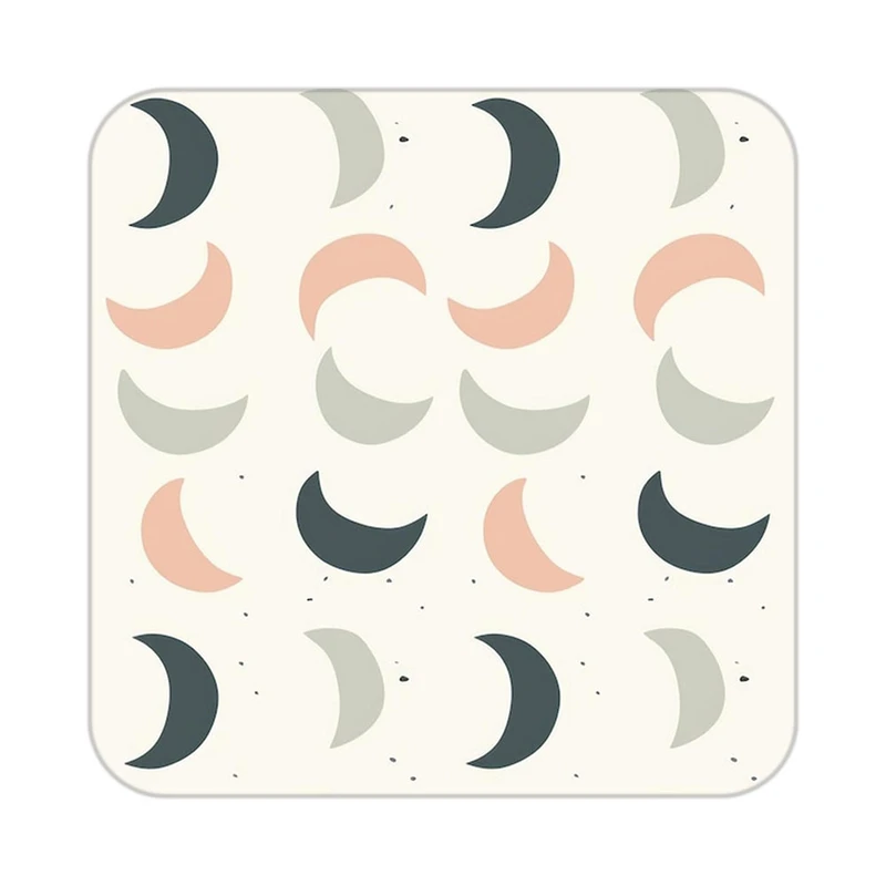 زیر لیوانی کاکتی طرح ماه و ستاره مدل mp53001