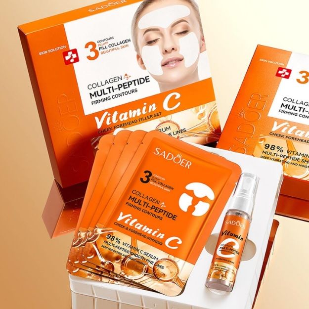 مجموعه مراقبت از پوست سادور مدل کلاژن جذبی و ویتامین ث مجموعه 5 عددی -  - 2