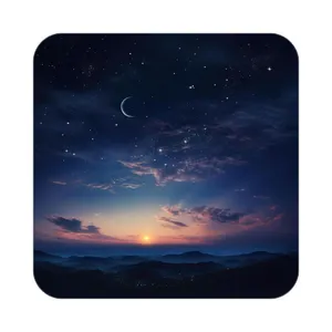 زیر لیوانی کاکتی طرح ماه و ستاره مدل mp53134