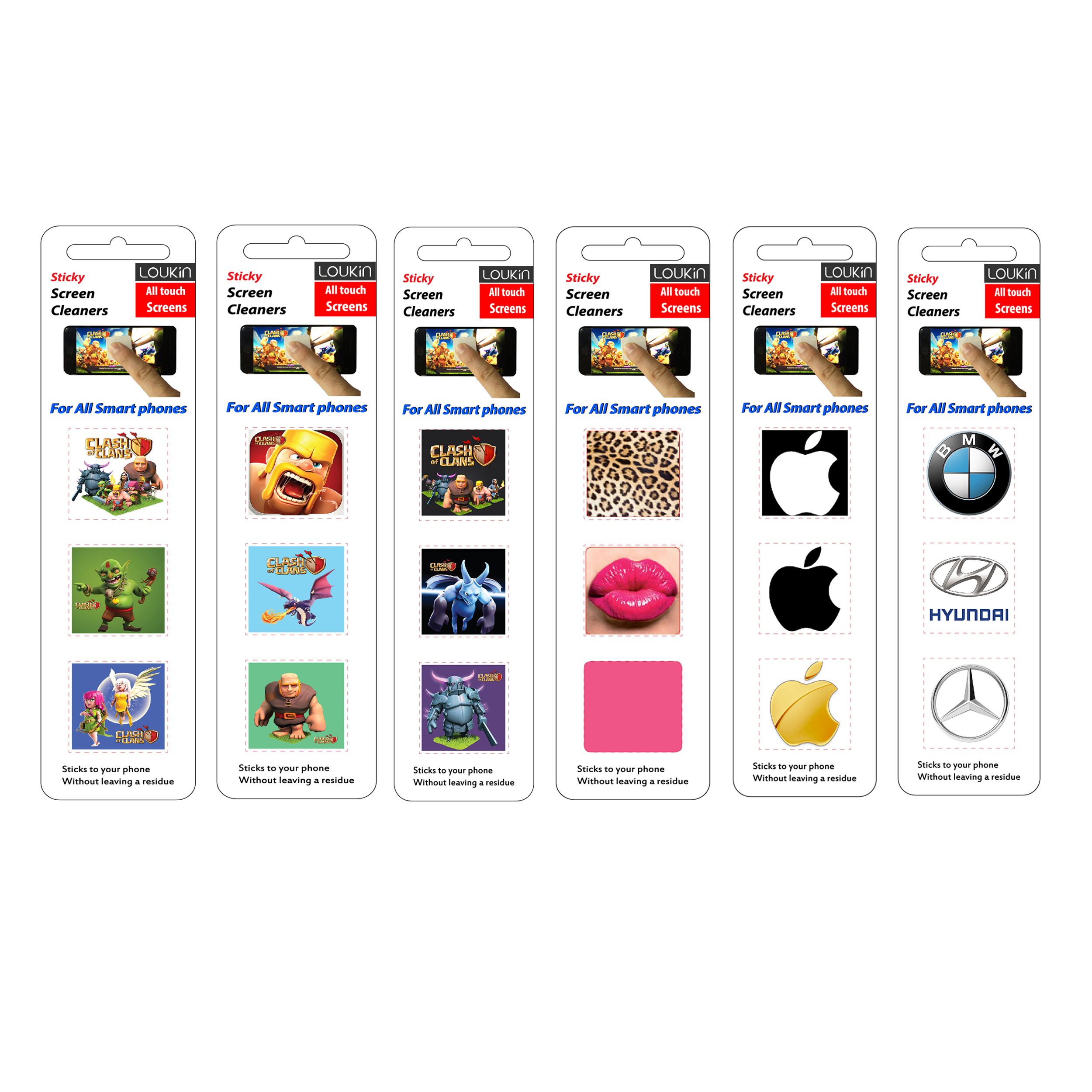 پد پاک کننده صفحه نمایش لوکین طرح متنوع مجموعه ۶ بسته ۳ عددی