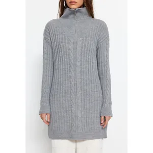 پلیور یقه ایستاده زنانه ترندیول مدل 648391291