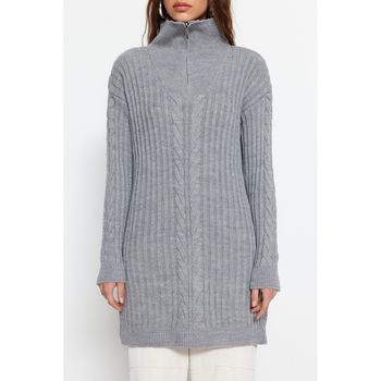 پلیور یقه ایستاده زنانه ترندیول مدل 648391291