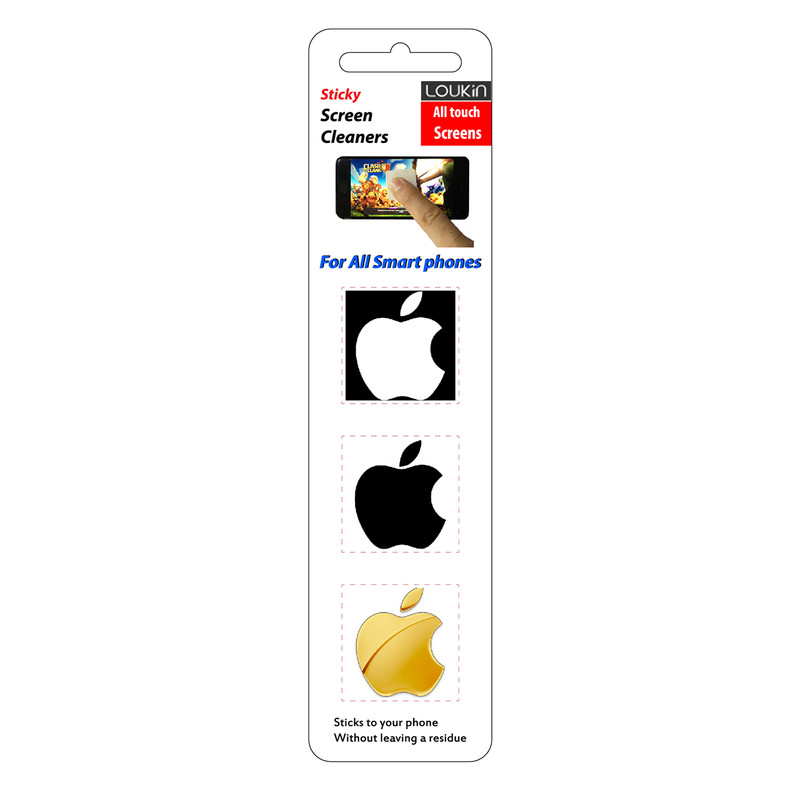تصویر پد پاک کننده صفحه نمایش لوکین طرح اپل مجموعه بسته 3 عددی
