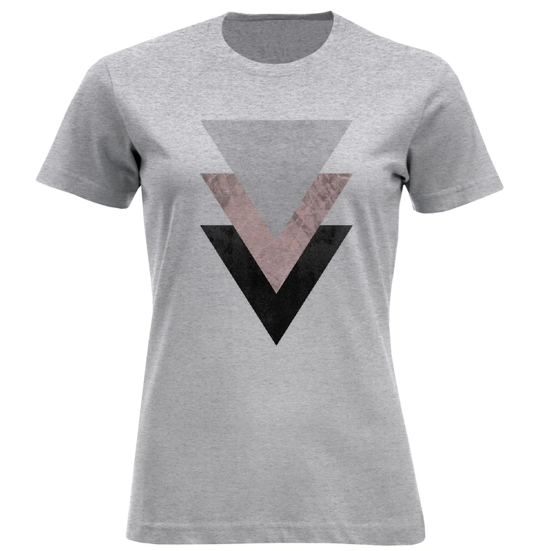 تی شرت آستین کوتاه زنانه مدل انتزاعی N16