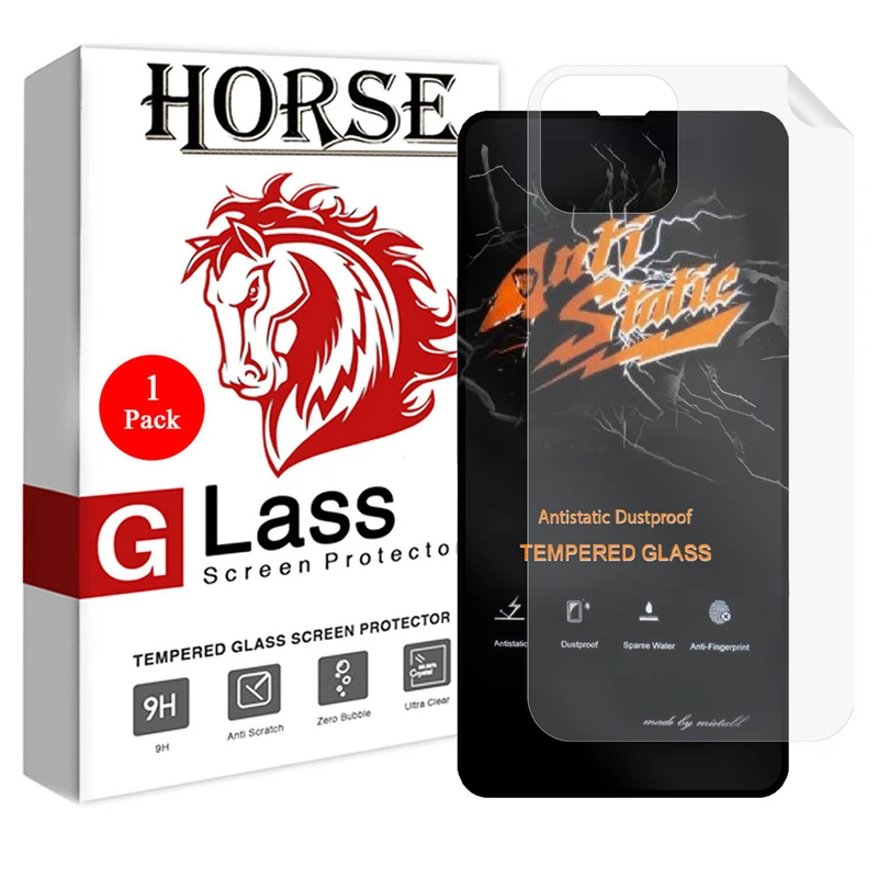 محافظ صفحه نمایش هورس مدل 2ASN مناسب برای گوشی موبایل اپل iPhone 13 Pro Max به همراه محافظ پشت گوشی