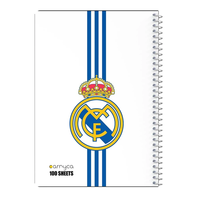 دفتر شطرنجی 100 برگ سیمی کارنیکا طرح رئال مادرید Real Madrid کد 83202