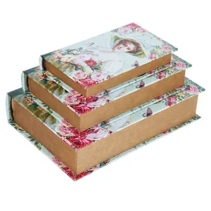 جعبه هدیه گره طرح کتاب مدل Gris 10  مجموعه 3 عددی