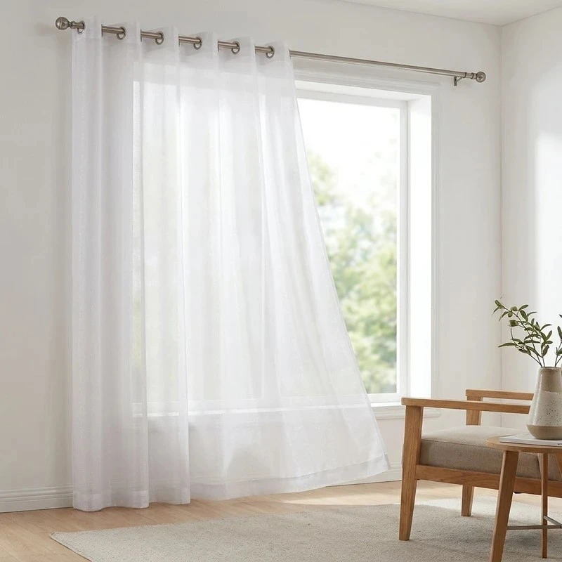 پرده پانچ نوین پرده خورشید مدل شاین حریر سایز 280 × 300 سانتی‌متر