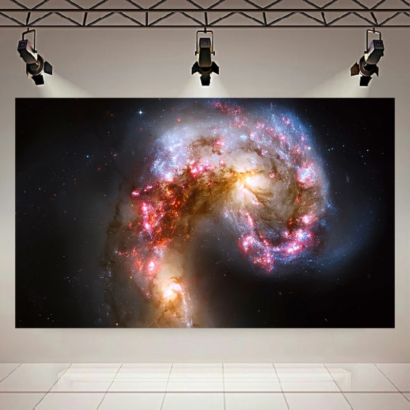 پوستر طرح کهکشان و ستارگان مدل پیچش فضایی کد AR5470