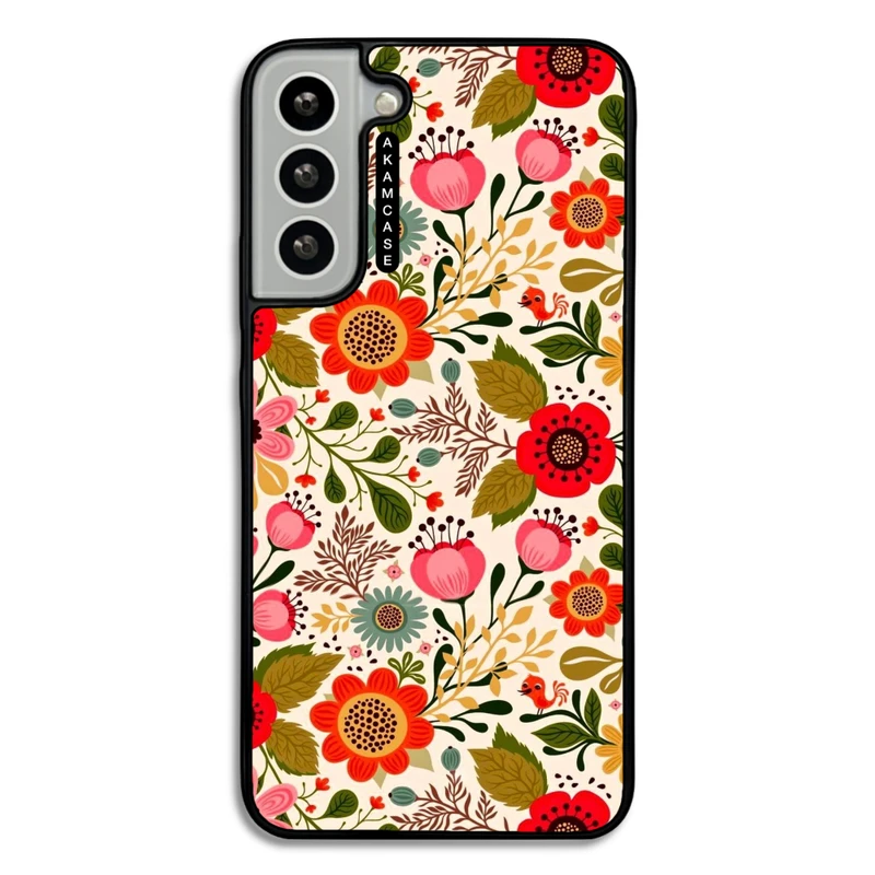 کاور آکام مدل AMC-WSGS22P-FLOWERS4 مناسب برای گوشی موبایل سامسونگ Galaxy S22 Plus