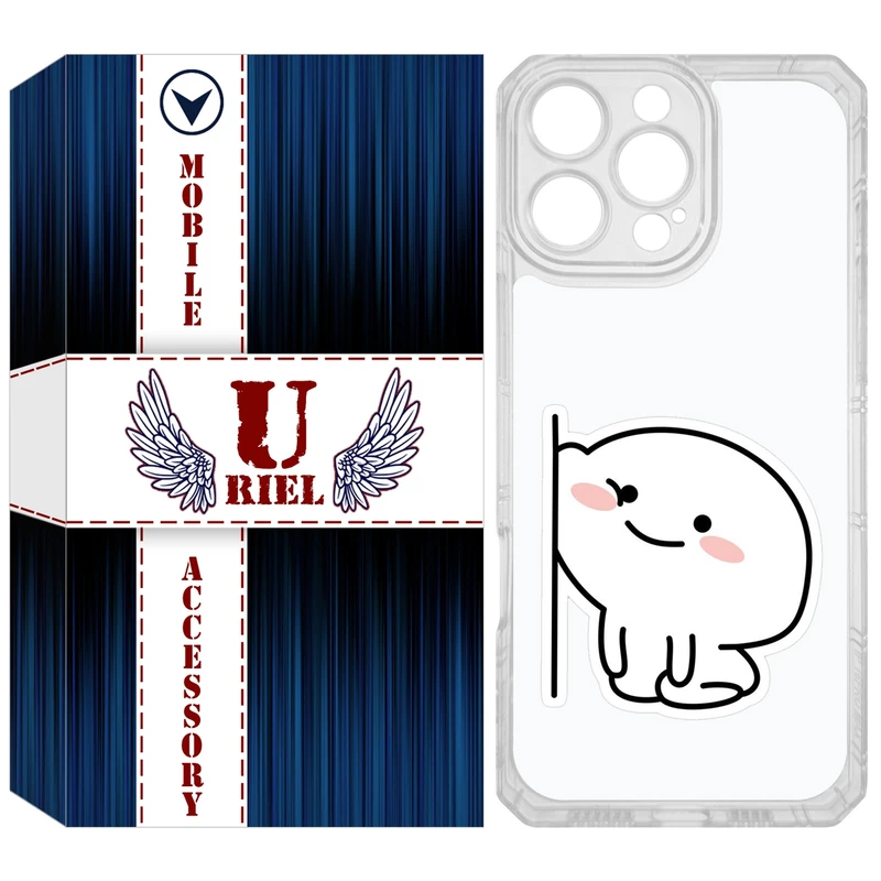 کاور یوریل مدل Clear کد 93 طرح لوس مناسب برای گوشی موبایل اپل iPhone 16 Pro