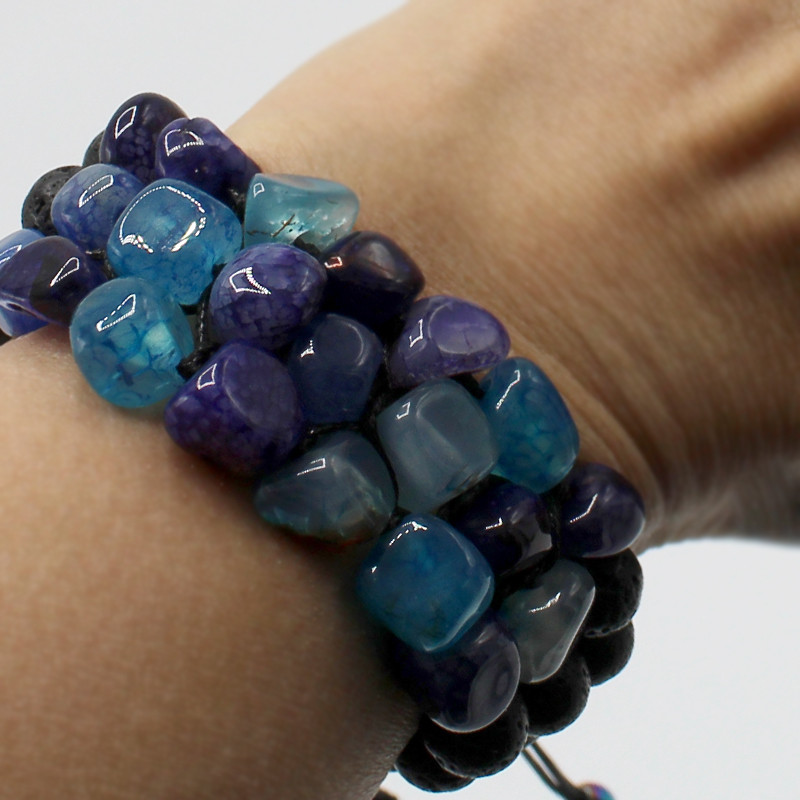 دستبند زنانه مدل عقیق ارغوان