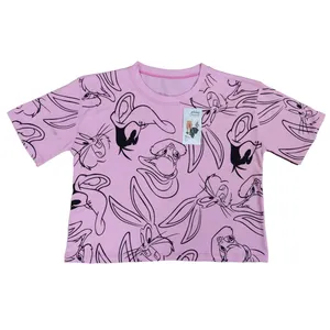 کراپ‌تاپ آستین کوتاه زنانه مدل پیشگام کد SOR