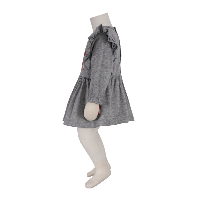 پیراهن نوزادی آدمک مدل پروانه کد 127200 رنگ طوسی