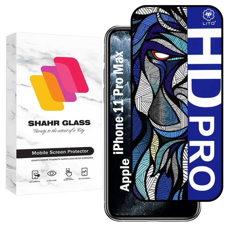 محافظ صفحه نمایش شهر گلس مدل LITOHDS مناسب برای گوشی موبایل اپل iPhone 11 Pro Max