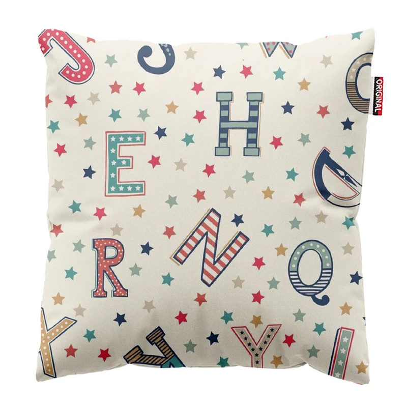  کوسن پاد آفرین طرح حروف انگلیسی سایز 30*30 سانتی متر کد 945