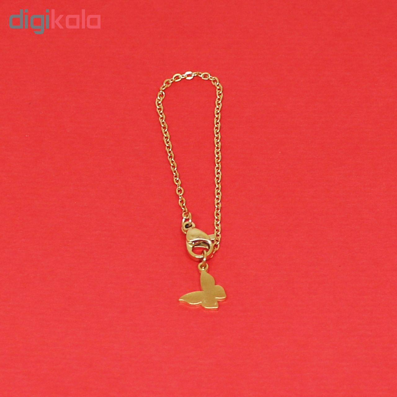 آویز ساعت طرح پروانه کد 0100