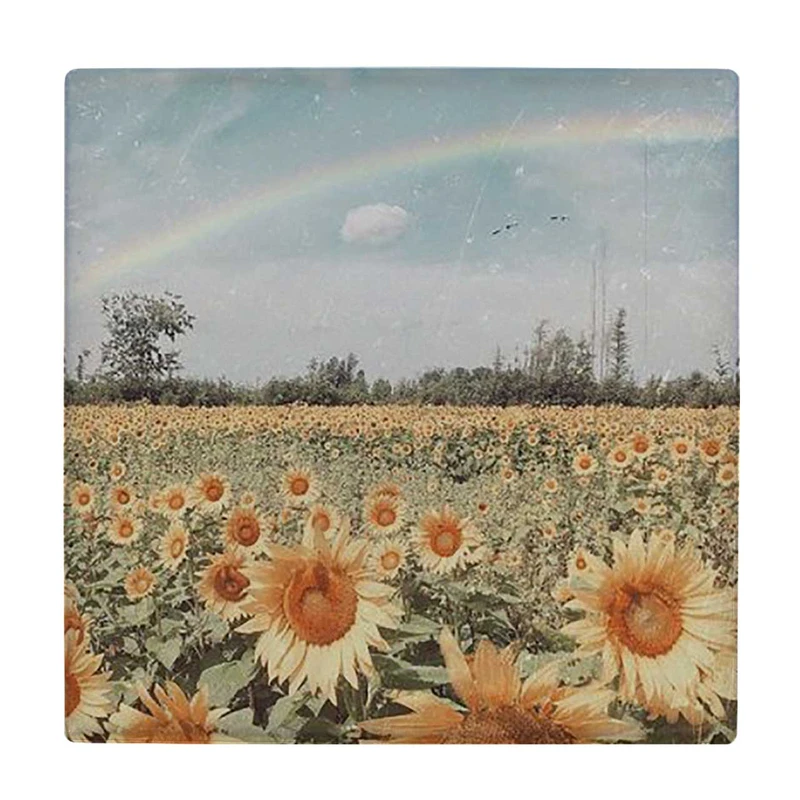  زیر لیوانی  طرح مزرعه آفتابگردان کد    5927792_4689