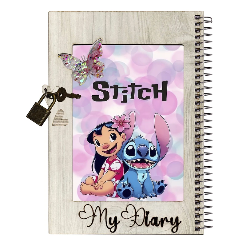 دفتر خاطرات 60 برگ طرح استیچ مدل stitch003