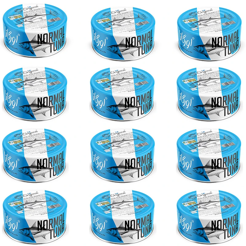 کنسرو ماهی هوور در روغن گیاهی اورگانا - 180 گرم بسته 12 عددی