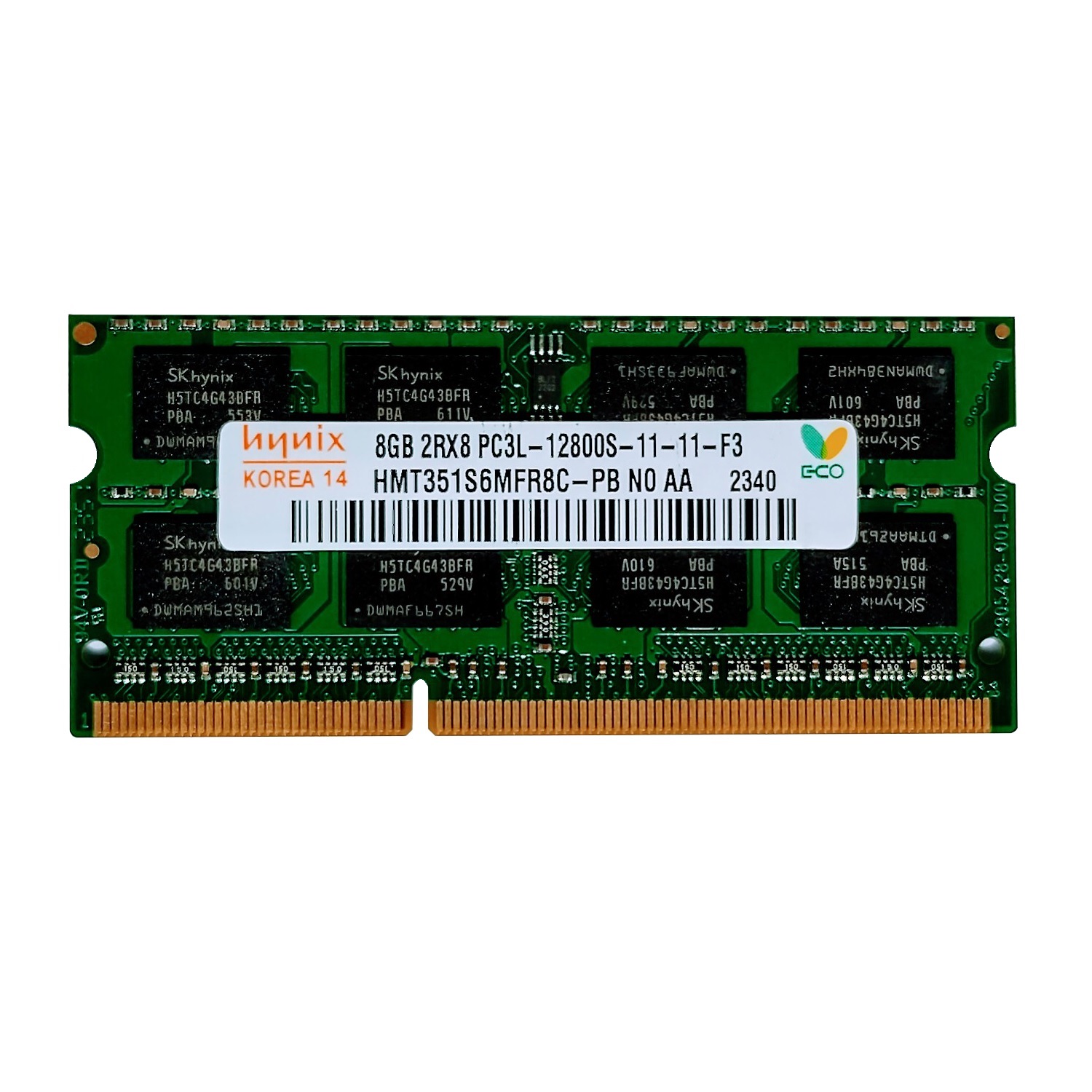 رم لپ تاپ DDR3 تک کاناله 1600 مگاهرتز CL11 هاینیکس مدل PC3L-12800U ظرفیت 8 گیگابایت