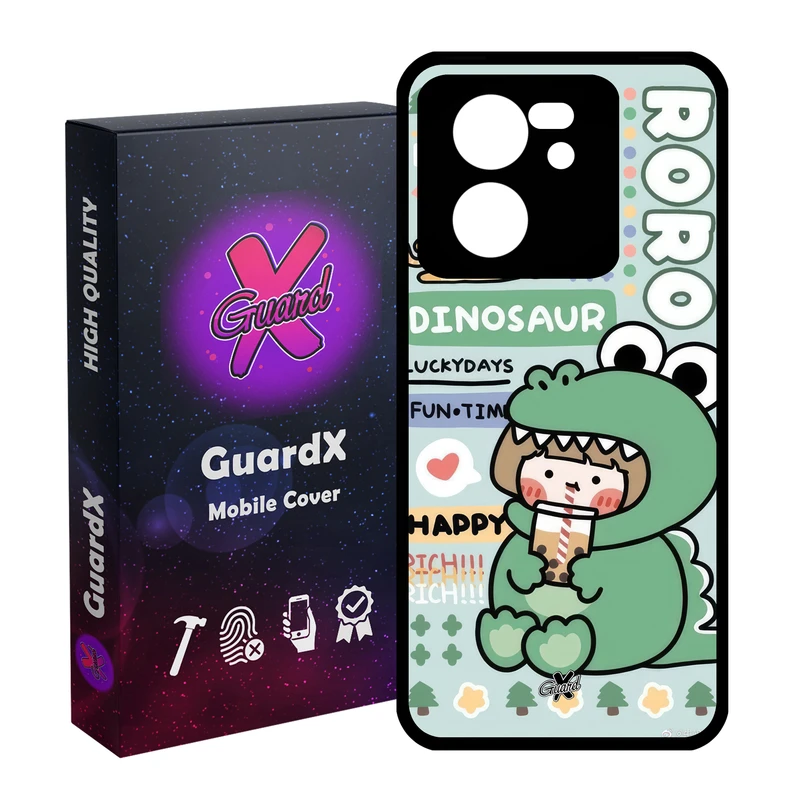 کاور گارد ایکس طرح دختر مدل Glass10659 مناسب برای گوشی موبایل شیائومی 13T/13T Pro/Redmi K60 Ultra