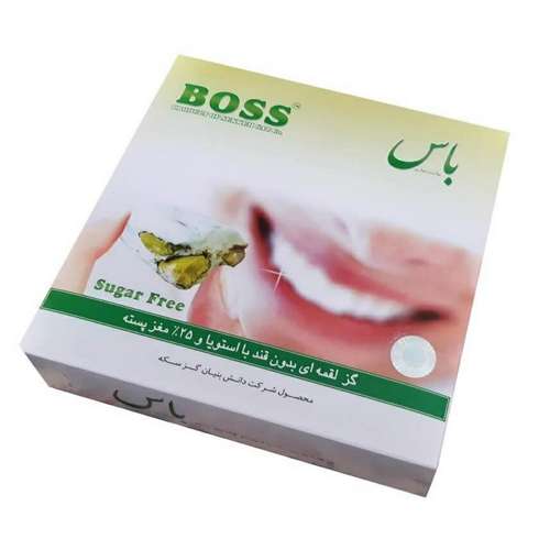 گز لقمه ای رژیمی بدون قند با مغز پسته 25٪ باس -200 گرم