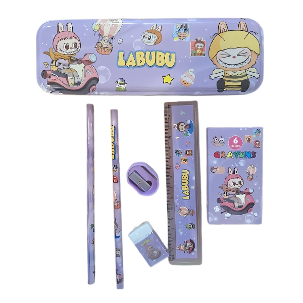 بسته لوازم تحریر مدل لبوبو مجموعه 7 عددی