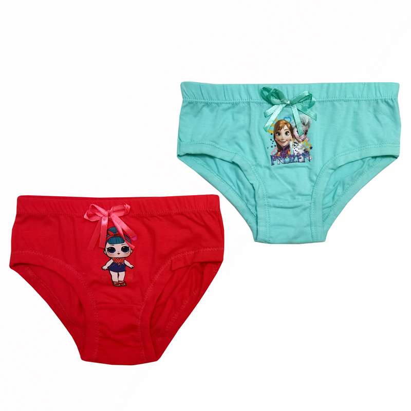 شورت دخترانه مدل فروزن و ال او ال کد 889006 مجموعه 2 عددی