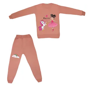 ست سویشرت و شلوار دخترانه مدل یونیکورن