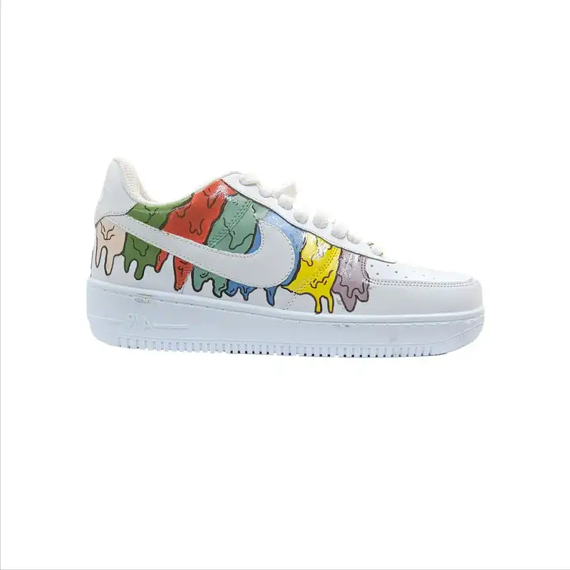 کفش پیاده روی زنانه مدل کاستوم طرح بوم نقاشی