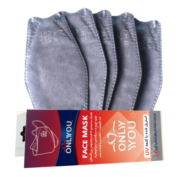 ماسک تنفسی اونلی یو مدل سه بعدی Gry 518 بسته 25 عددی ماسک تنفسی اونلی یو مدل سه بعدی Gry 518 بسته 25 عددی