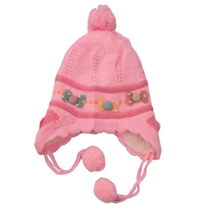 کلاه بافتنی بچگانه مدل پاپیون 001