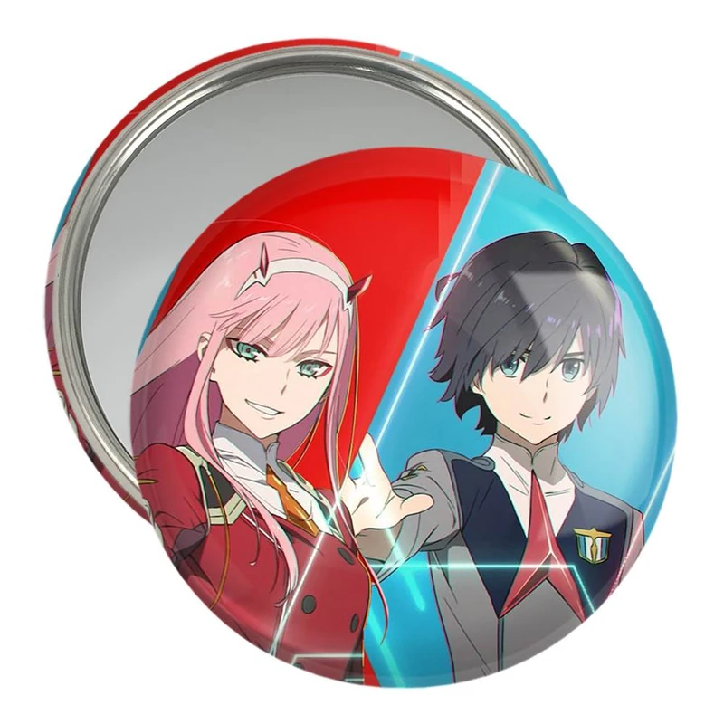 آینه جیبی خندالو مدل هیرو و زیروتو انیمه دارلینگ Darling  کد 10508