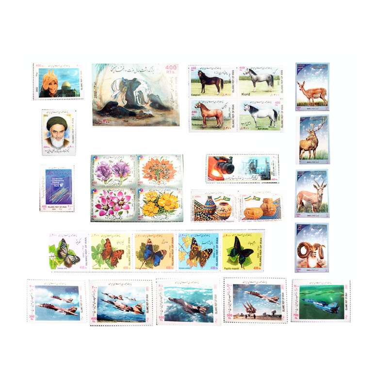 تمبر یادگاری مدل سال 1381 کد N-12 مجموعه 29 عددی