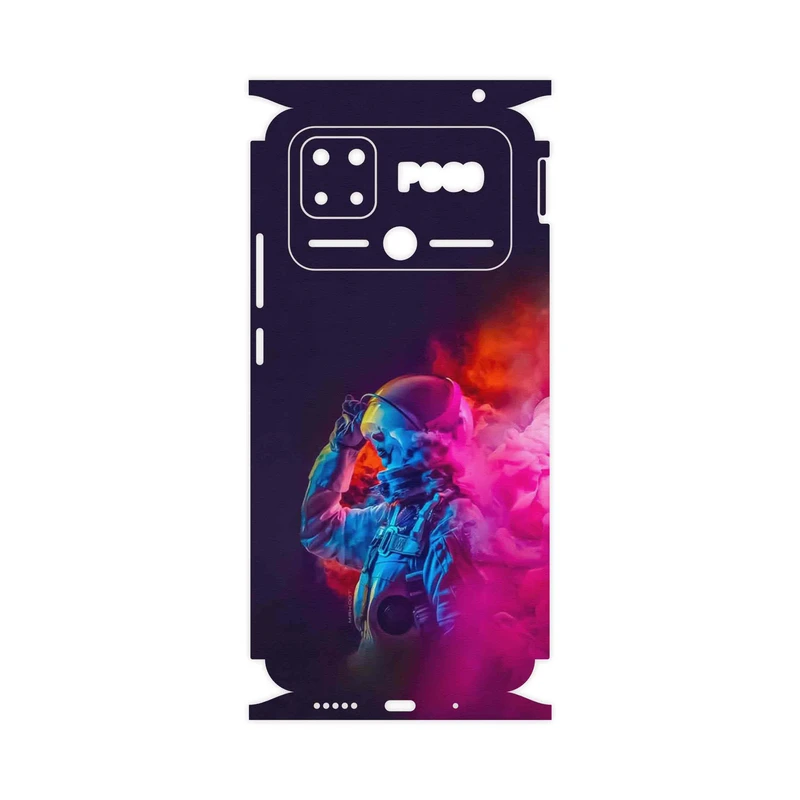 برچسب پوششی ماهوت مدل Smoke Rainbow Digital Art 1-FullSkin مناسب برای گوشی موبایل شیائومی Poco C40