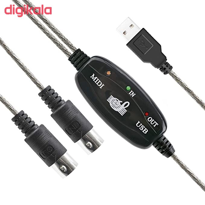 مشخصات قیمت و خرید کابل تبدیل Midi به Usb مدل Am01 دیجی کالا
